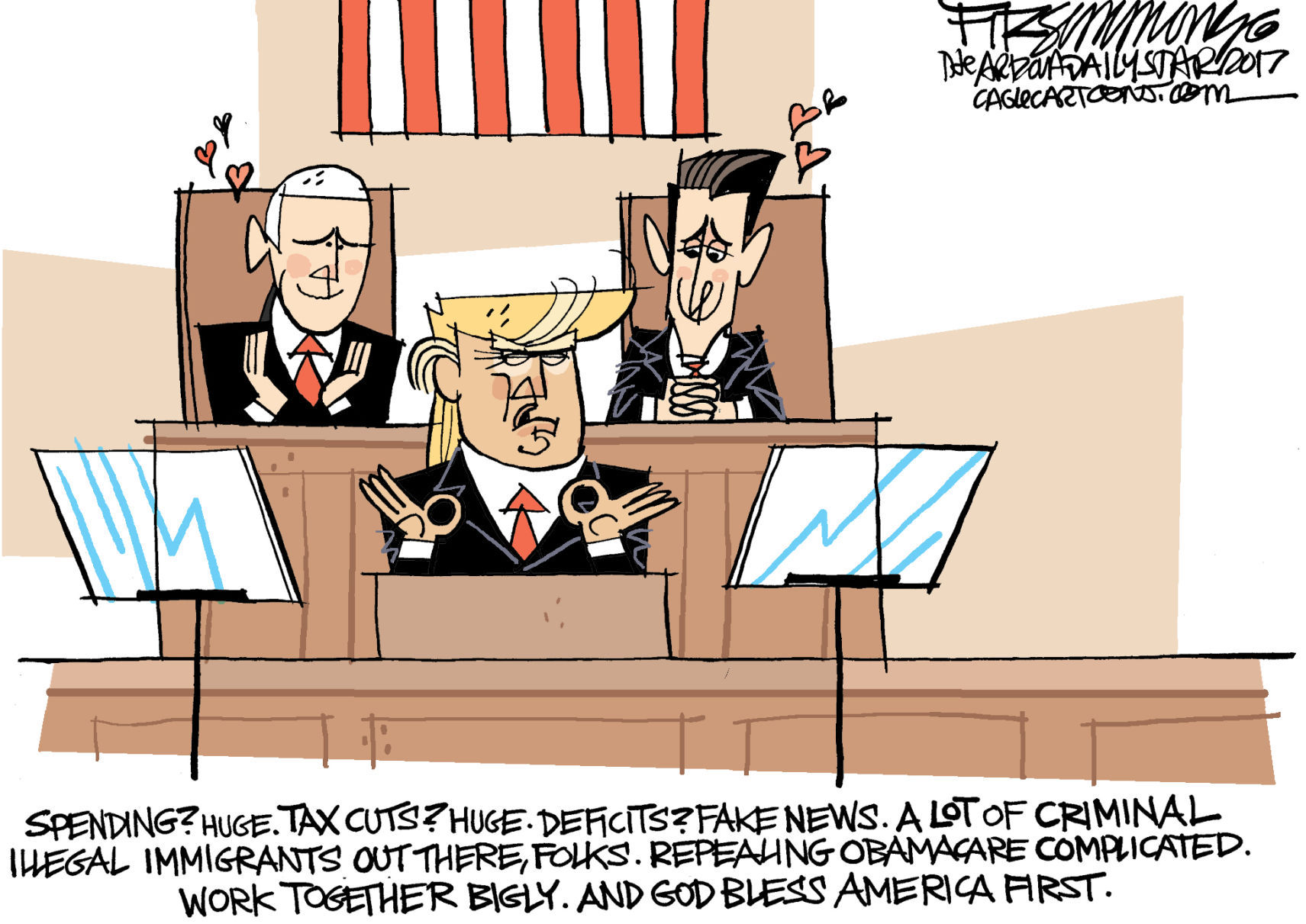 Daily Fitz Cartoon: Address to Congress